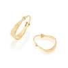 Pendientes de Argolla infantil laminados en Oro 18k