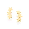 Pendientes Estrellas laminados en Oro 18k