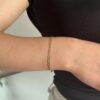 Pulsera estilo Cadena laminado en Oro 18k