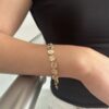 Pulsera Círculos de Mar laminada en Oro 18k