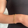 Brazalete Gotas en Serie laminada en Oro 18k