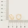 Pendientes Argolla de corazón laminados en Oro 18k