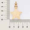 Pendientes Estrella Colgante laminados en Oro 18k