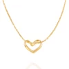 Cadena con Dije Corazón infinito laminado en Oro 18k