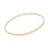 Brazalete estilo eslabones laminado en Oro 18k