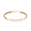 Brazalete Gotas en Serie laminada en Oro 18k