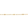 Pulsera Estilo Cadena con Esferas laminada en Oro 18k