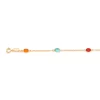 Pulsera con Cristales en Colores laminada en Oro 18k