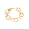 Brazalete Aros en Serie laminada en Oro 18k