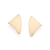 Pendientes en Triángulo Curvo Laminados en Oro 18k